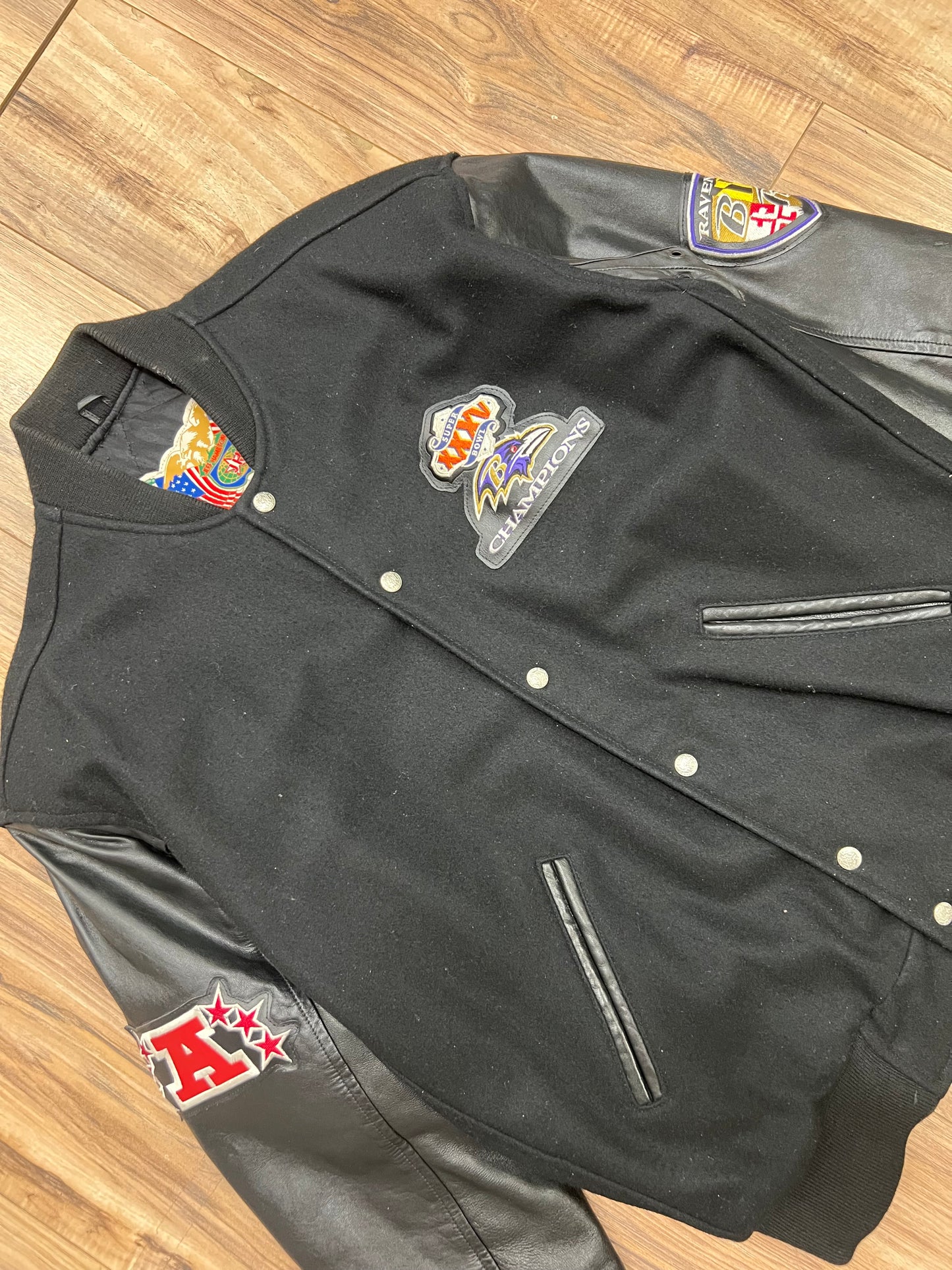 Vintage Baltimore Ravens Super Bowl XXXV Champions Jacket