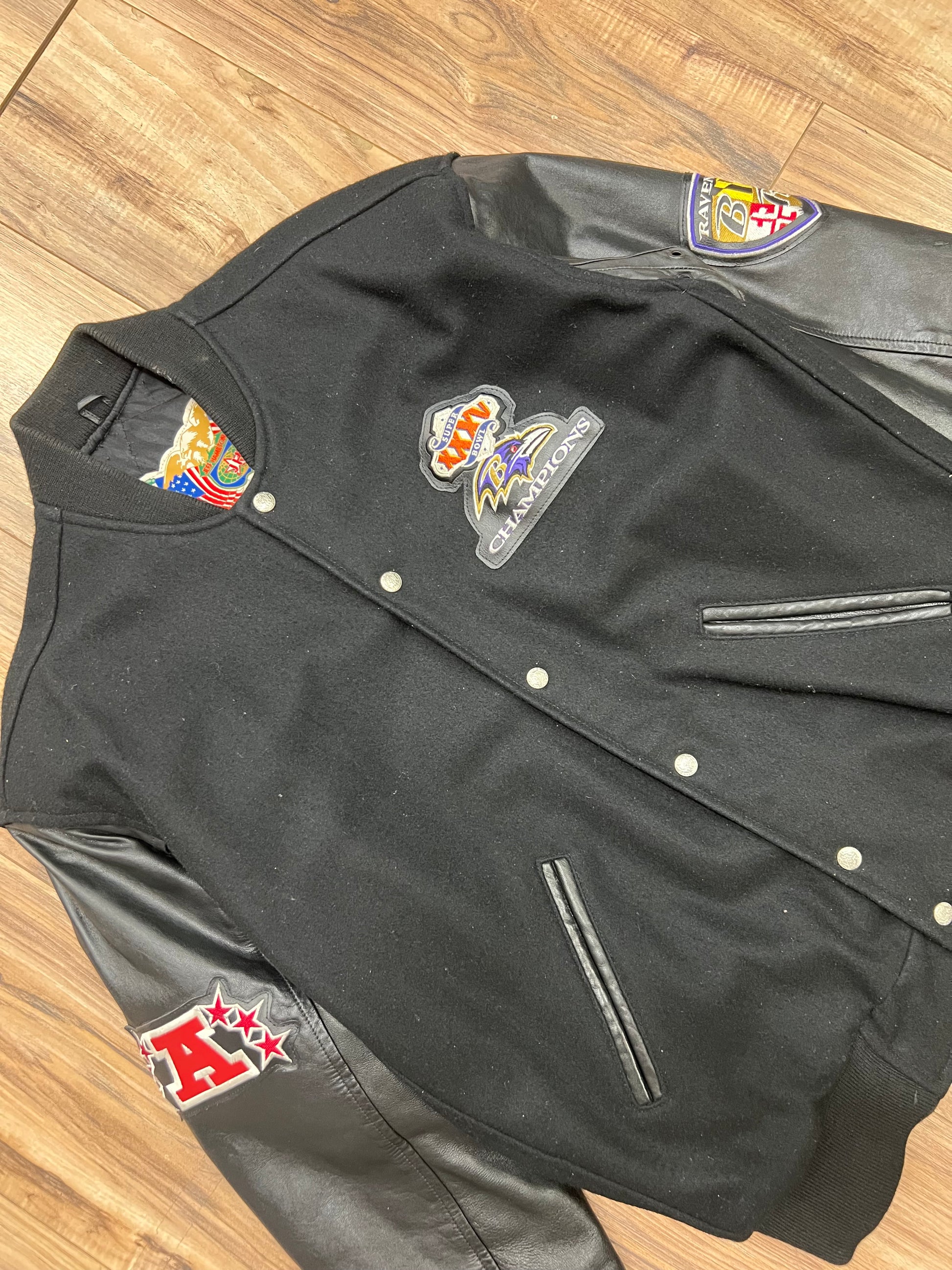 Vintage Baltimore Ravens Super Bowl XXXV Champions Jacket