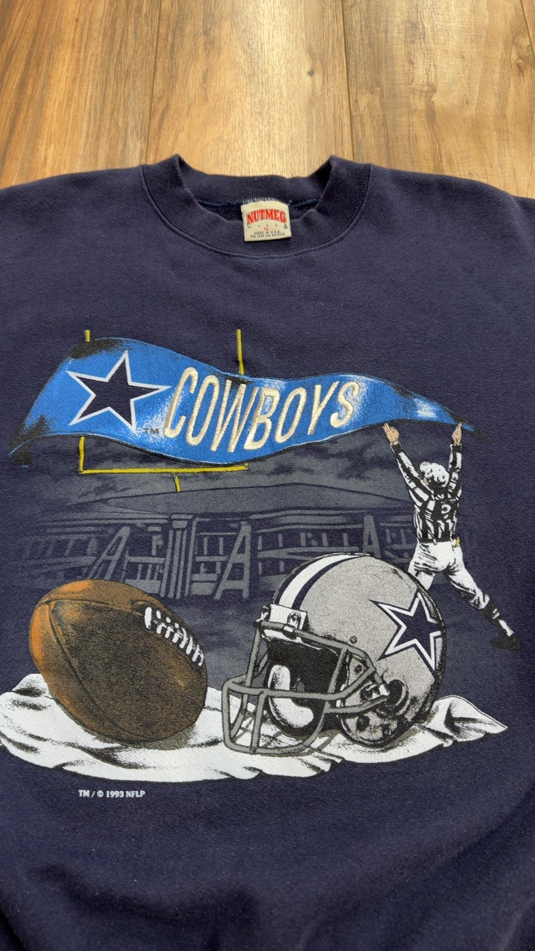 Vintage Nutmeg Mills Dallas Cowboys Crewneck (XL)