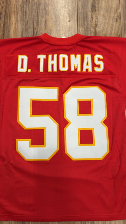 Mitchell &amp; Ness NFL Throwback Kansas City Chiefs #58 Derrick Thomas Jersey (M)