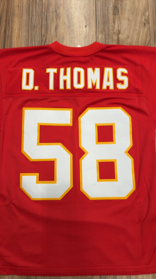Mitchell &amp; Ness NFL Throwback Kansas City Chiefs #58 Derrick Thomas Jersey (M)