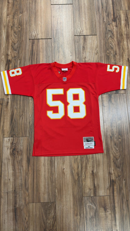 Mitchell &amp; Ness NFL Throwback Kansas City Chiefs #58 Derrick Thomas Jersey (M)