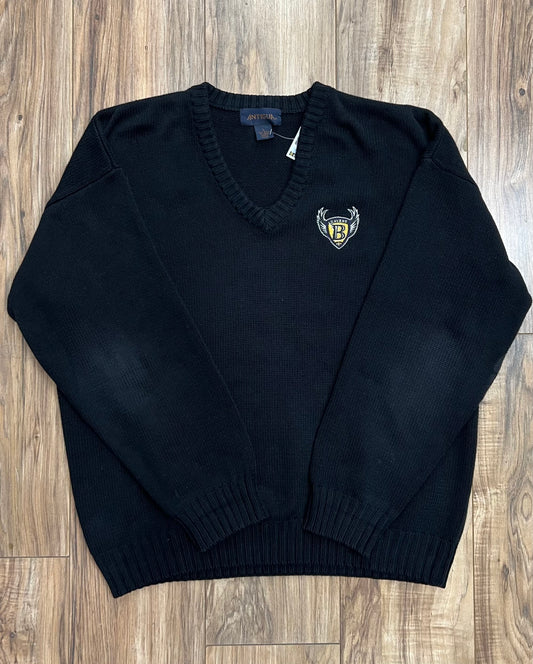 Vintage Baltimore Ravens B Shield V Neck Sweater