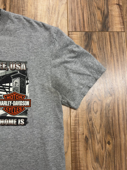 00s Harley Davidson 105th Milwaukee USA Tee (L)