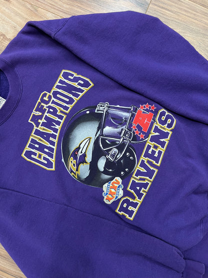 Vintage Baltimore Ravens AFC Champions Crewneck