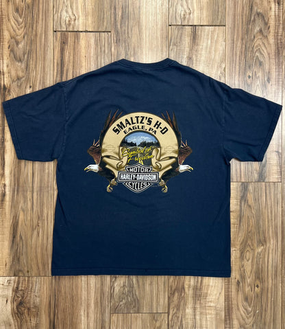 Vintage Smaltz's H-D Eagle, PA Harley Davidson T-shirt (XL)