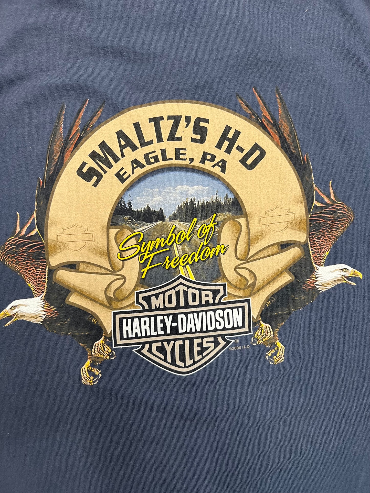 Vintage Smaltz's H-D Eagle, PA Harley Davidson T-shirt (XL)
