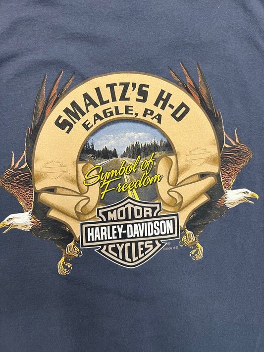 Vintage Smaltz's H-D Eagle, PA Harley Davidson T-shirt (XL)