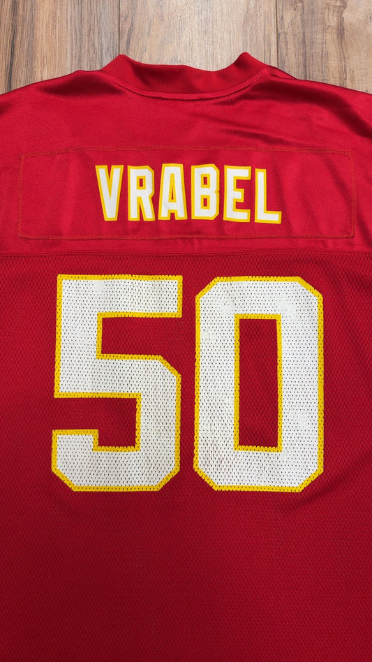 Vintage Reebok Kansas City Chiefs #50 Mike Vrabel Jersey (XXL)