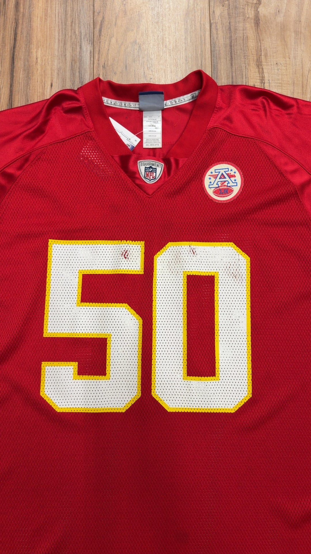 Vintage Reebok Kansas City Chiefs #50 Mike Vrabel Jersey (XXL)