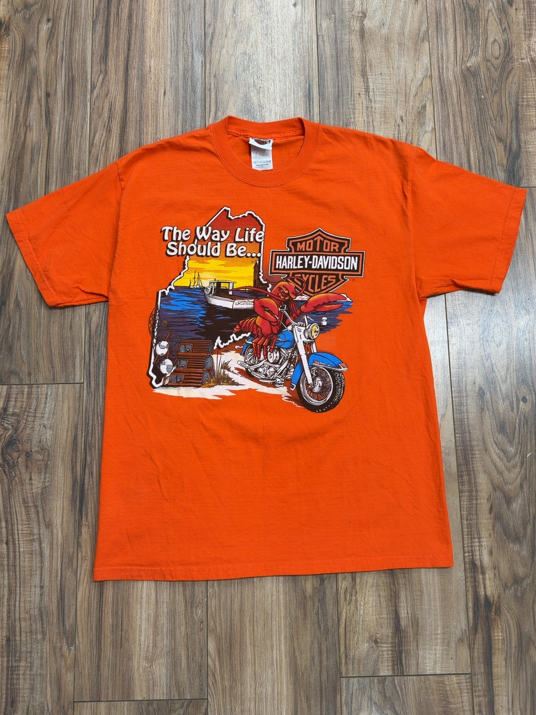 1997 Harley Davidson Central Maine Banger, Maine Tee (L)