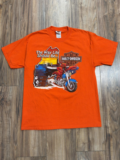 1997 Harley Davidson Central Maine Banger, Maine Tee (L)
