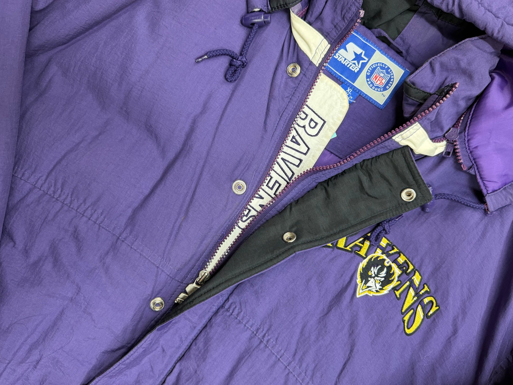 Vintage Baltimore Ravens Starter Hooded Jacket