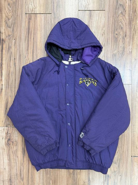 Vintage Baltimore Ravens Starter Hooded Jacket